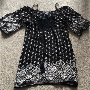 Black and Light Tan Dress